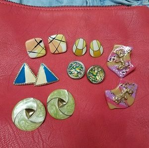 Lot of 6 Vintage Earrings. Includes Don-Lin pair